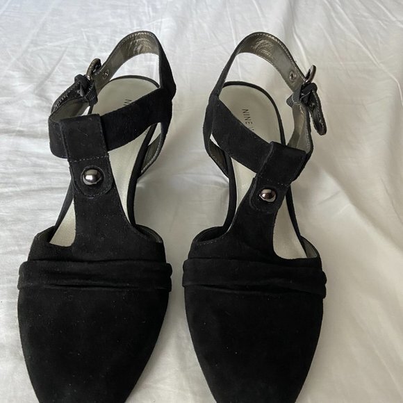 NINE WEST Black Size 10 Women's Shoes GUC - Picture 2 of 9